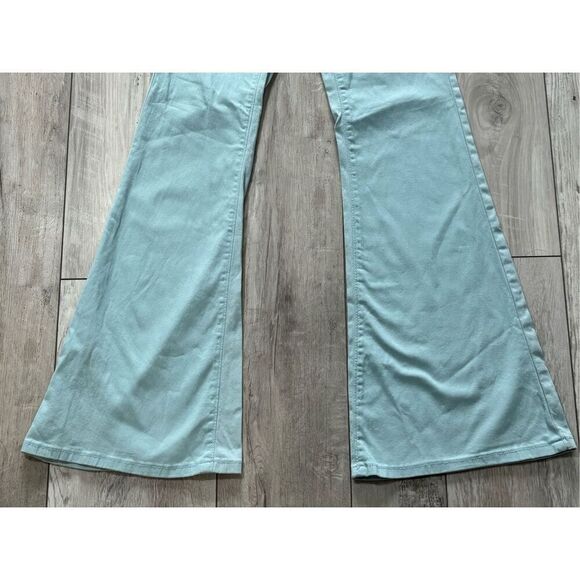 Dollhouse teal blue flare bell bottom curvy pants size 25 - Picture 3 of 13